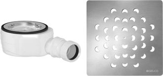 Gelco Design Gelco - Juego De Desag&uuml;e Para Platos De Ducha, Cromo Ksm104ch-sn90