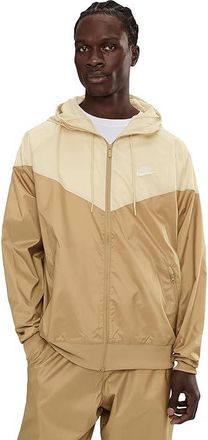 Nike Sportswear Windrunner Hooded Jacket Mens Jacket Parachute Beige/Light Khaki/White : XL, Polyester
