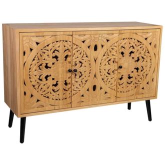 Wanderlust Deco Aparador de madera marr&oacute;n 120x38x80h cm