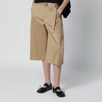 sacai Bermuda Chino in cotone beige