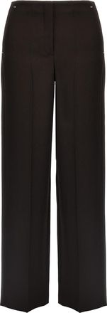 Fendi Purple Virgin Wool Dress Womens Pants
