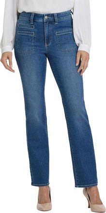 NYDJ Marilyn High-Rise Romantic Indigo Straight Leg Jean
