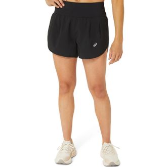 Asics Laufshorts ASICS ROAD 3.5IN SHORT, Damen, Gr. XL (46/48), N-Gr, schwarz (performance schwarz), Obermaterial: 100% Polyester, Hosen Laufshorts