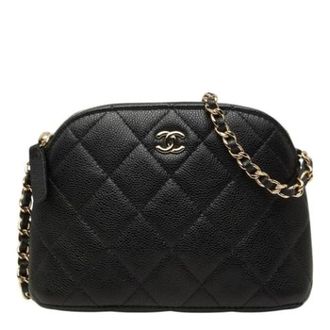 Chanel Pre-owned Pochette Schoudertas - Dames - Pre-owned - Zwart - Maat: ONE Size Leer