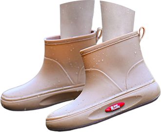 Generic Unisex Wellingtons Boots Knee High Wellington Rubber Textile Lined Wellie Easy to Clean Shoe Comfortable Rain Shoes Waterproof Snow Boot for Walking O