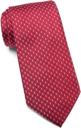 Tommy Hilfiger Micro Geometric Tie in Red at Nordstrom Rack