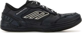 Balenciaga Slate Leather Hamptons Sneakers