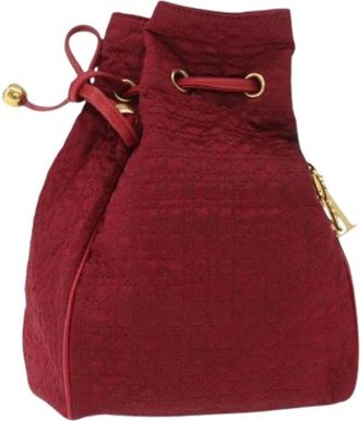 Dior Pre-owned Bucket Bags, female, Red, Size: ONE SIZE Pre-owned Pouch