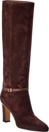 Valentino Pattie 90 Suede & Leather Knee-High Boot