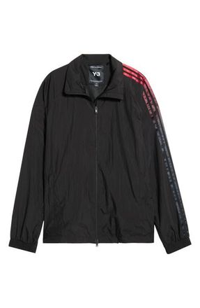 Yohji Yamamoto GRD 35 Nylon Track Jacket in Black at Nordstrom, Size Xx-Large