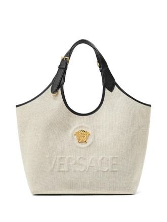 Versace Medusa-emblem tote bag - Neutrals
