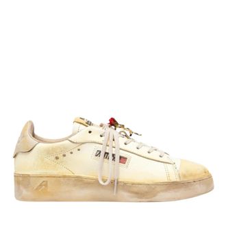 Autry Dallas Low Super Vintage - Dames - Sneakers - Beige - 38 EU - Katoen - Schoenen