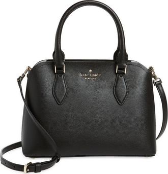 Kate Spade New York darcy small leather satchel bag in Black at Nordstrom Rack