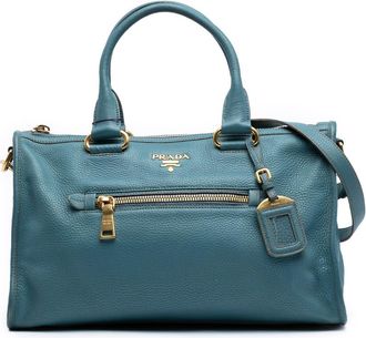 Prada Pre-owned Prada Vitello Daino Zip Top Satchel CBFXET3DZ6TX9JLQ