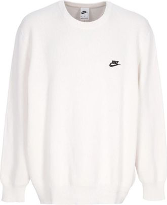 Nike Katoenen Sweater met Ronde Hals - Heren - Sportshirts - Beige - XL - Katoen - Fitness