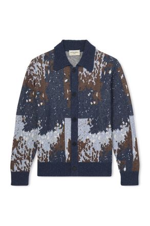Officine G&eacute;n&eacute;rale Terry Jacquard-Knit Cardigan