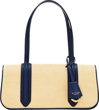 Biagini Tassen, Dames, Beige, ONE Size, Leer, Bonissima Long
