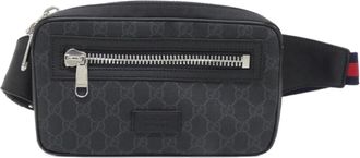 Gucci Black Gg Supreme Canvas Fanny Pack (Pre-Owned)