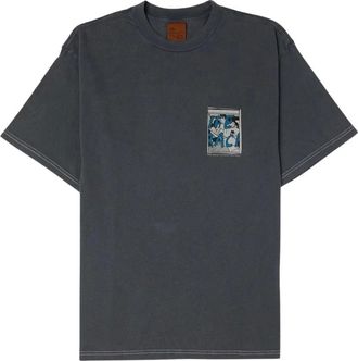 Nudie Jeans Koffe LifeTracks III Tee - - Tops - Uomo - Grigio - S