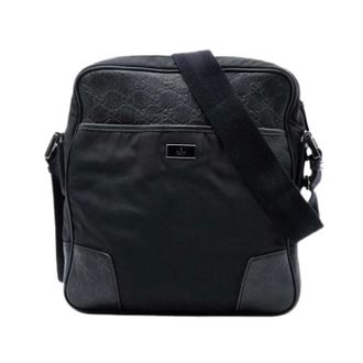 Gucci Vintage, unisex, Zwart, ONE Size, Nylon, Pre-owned Vintage Crossbody Bag