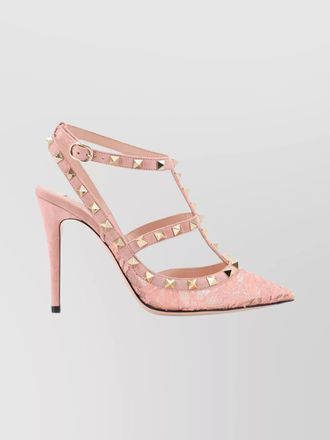Valentino Garavani leather lace pumps