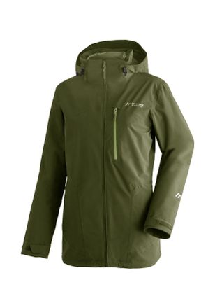 Maier Sports Outdoorjacke MAIER SPORTS Ribut Long W, Damen, Gr. 36, gr&uuml;n (tannengr&uuml;n), Aussenjacke: 100% PolyesterInnenjacke: 100% Polyamid, Rundhals, Jacken Outdo