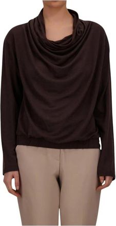 Herno Truien - Dames - Longsleeves - Bruin - 2XS - Tops