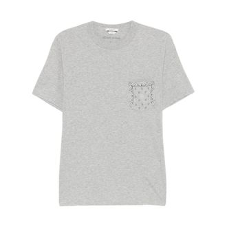 Jacob Cohen T-Shirts, male, Gray, Size: XL Cotton Jersey Crewneck T-Shirt with Print