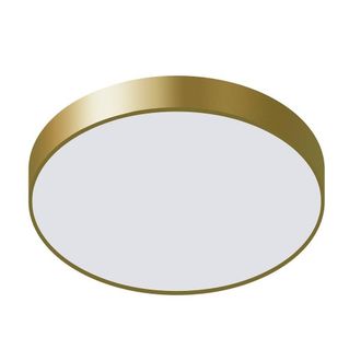 Netlighting Modern LED Flush Ceiling Light Golden Warm White 3000K 1800lm in Gold