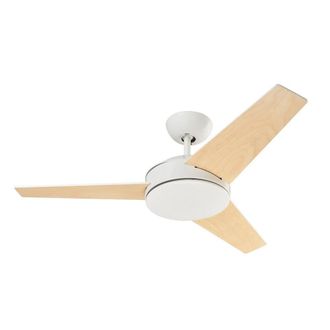 Netlighting Windy Ceiling Fan White with Wood Blades