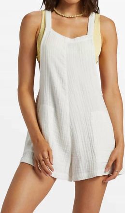 Billabong Beach Crush Romper In Salt Crystal
