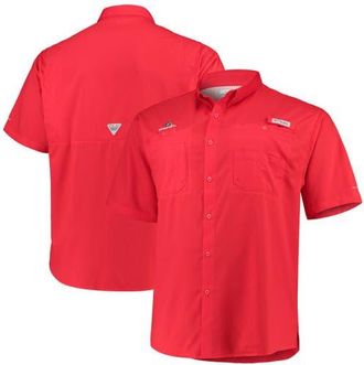 Columbia Mens Columbia Red Georgia Bulldogs Big & Tall Collegiate Tamiami Button-Down Shirt at Nordstrom, Size Xx-Large
