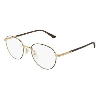 Gucci Ronde Bril - unisex - Accessoires - Geel - Maat: 51 MM