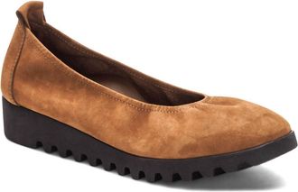 Aetrex Womens Brianna Ballet Flat In Scotch