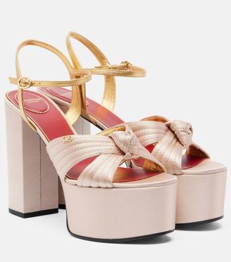 Valentino Garavani Crasher satin platform sandals