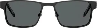 Tommy Hilfiger Grey Rectangular Mens Sunglasses TH 1974/S 0003/IR 57