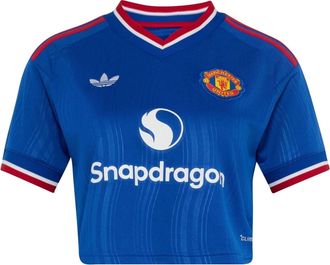 adidas (WMNS) adidas x Manchester United FC 26/27 Away Cropped Jersey Asia SIzing Royal Blue KC4788