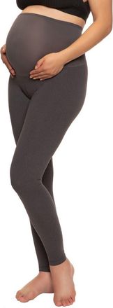 Felina Velvety Soft Maternity Leggings 2 Pack in Charcoal Heather/navy at Nordstrom, Size Xx-Large