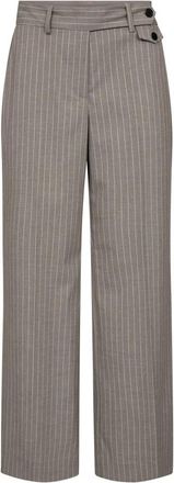 Co'Couture Wide Broeken - Dames - Wijde Broeken - Grijs - M - Broeken