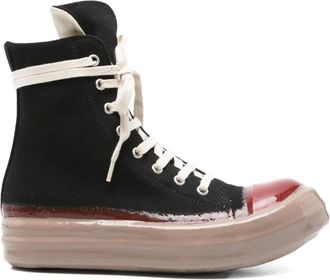 Rick Owens Sneakers alte con lacci - Nero