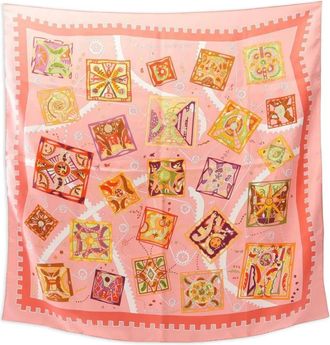 Hermès Foulard Twilly in seta anni 2000 - Rosa