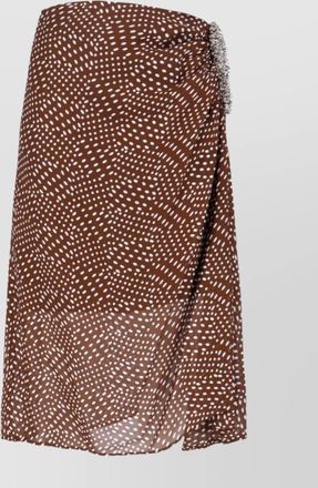 Dries Van Noten asymmetric midi skirt embellished detail