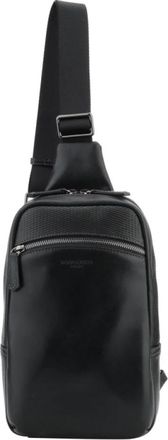 Pourchet Holster Crossbody Tas - Heren - Schoudertassen - Zwart - ONE Size - Leer - Tassen