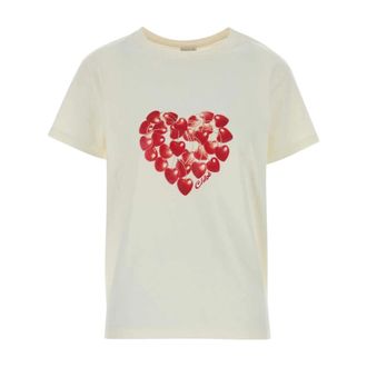 Chlo&eacute; T-Shirt - female - Chlo&eacute; - T-Shirts - White - XS - Tops