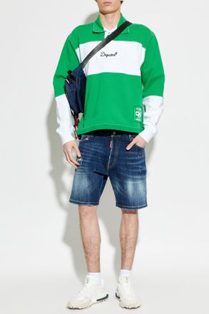 Dsquared2 Polo With Embroidered Logo, Mens, Green