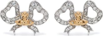 Vivienne Westwood Orecchini Rigoberta con cristalli - Argento