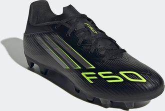 adidas Fussballschuh ADIDAS PERFORMANCE F50 CLUB KUNSTRASEN NEUERER GENERATION, HART- UND ASCHENPL&Auml;TZE, Damen, Gr. 42,5, schwarz (core schwarz, iron metallic