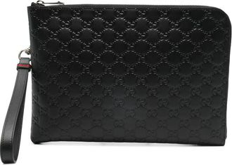 Gucci Embossed Clutch Bag