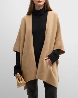 Sofiacashmere Cashmere Double Knit Cape