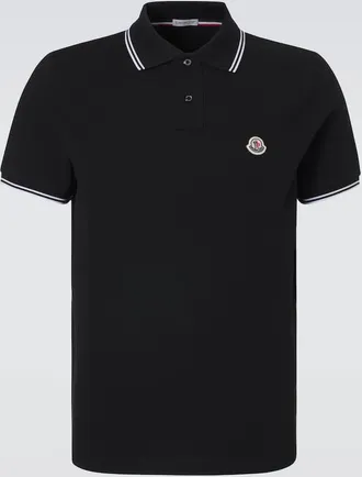 Moncler Polo de piqu&eacute; de algod&oacute;n con logo